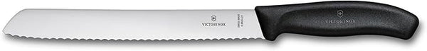 Victorinox Swiss Classic Bread Knife, 21 cm, Wave Grinder, Stainless, Stainless Steel, Dishwasher Safe