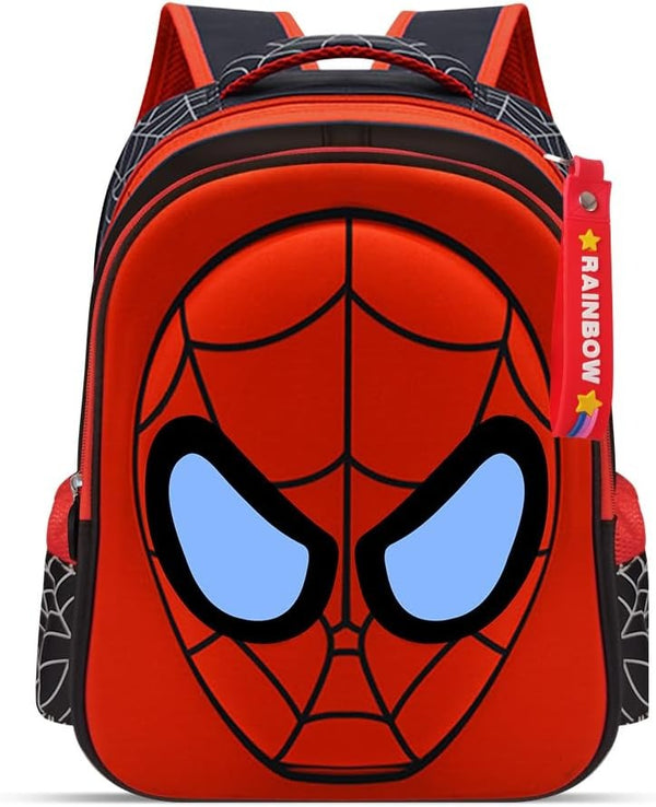 Kids Backpack, 15" Superhero School Bag with Keychain for Boys and Girls, School Supplies Student School Bag Travel Bag for Kids age 3+