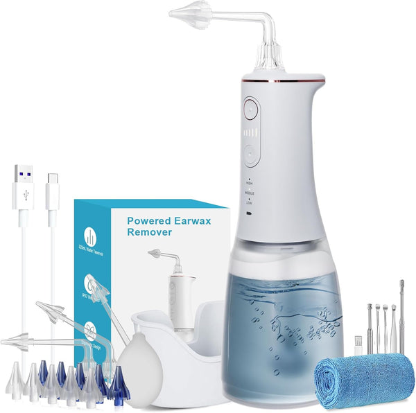 Ear Wax Removal Kit, Ear Cleaning Kit with Memory Function, Ear Irrigation Flushing System