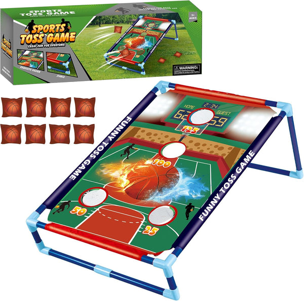 WDSMNAERW Games for 3 4 5 6 7 8 Years Old Boys Girls,Bean Bag Toss Game for Kids Outdoor Activities,Fun Outside Toys for Family Party Games, Ideal Birthday for Ages 4-8 Toddlers0