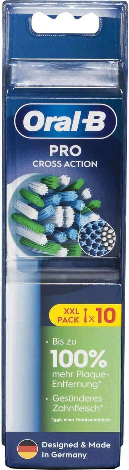 Oral-B Pro CrossAction Toothbrush Heads 10 Pack (White)