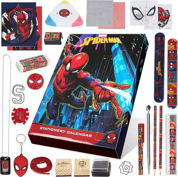 Marvel Spiderman Advent Calendar 2021, Stationery Advent Calendar, Marvel Gifts for Boys
