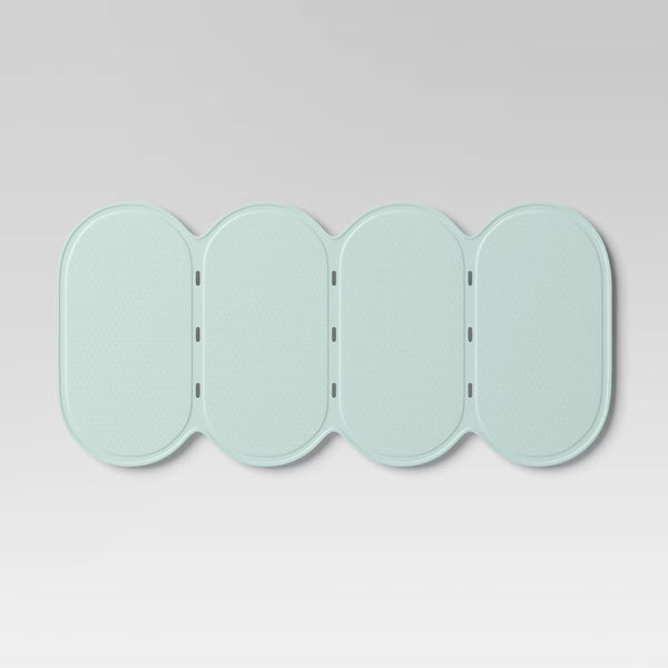 Kids' Bath Mat Bubble Teal - Pillowfort™: Midweight Circular Bath Rug for Kids Bathroom, 1'2"x2'4", Rubber Backing