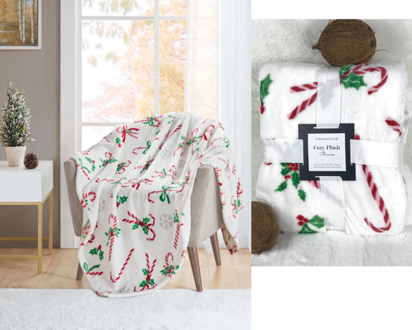 Charter Club Cozy Plush Throw, 50” x 70”, Polyester